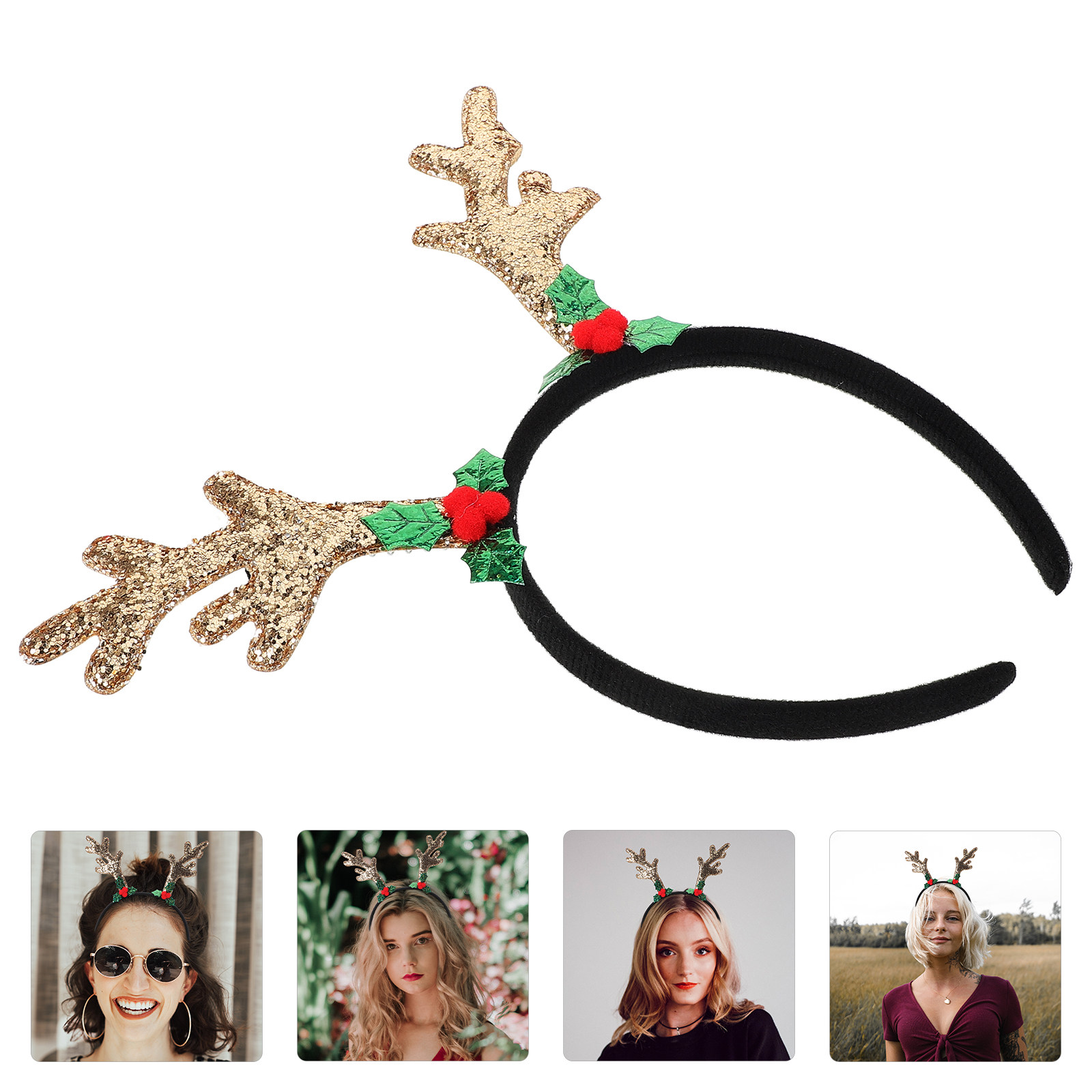 Reindeer Antlers Headband - Reindeer Antler Headband Women Teen Girls