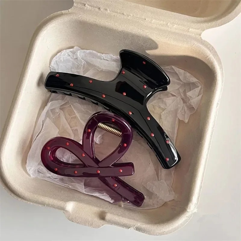2Pcs Women Vintage Red Polka D - огляд і ціна Ribbon Bow Gift