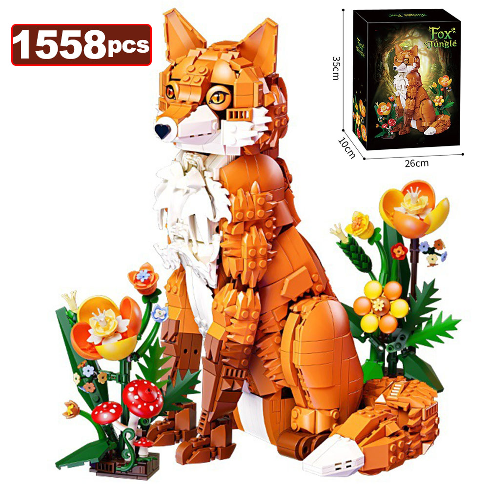1558PCS MOC Jungle Fox Model B - огляд і ціна Lego Set Creator