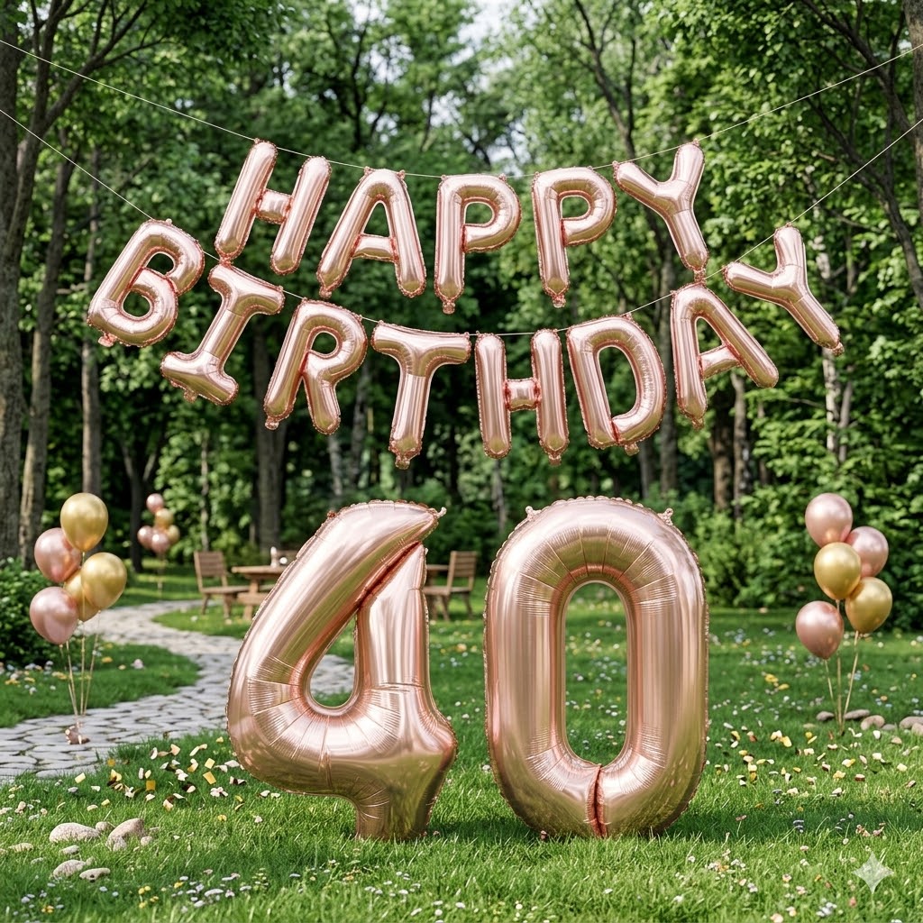 Happy Birthday 32Inch Number F - огляд і ціна Tinsel Garland Decoration