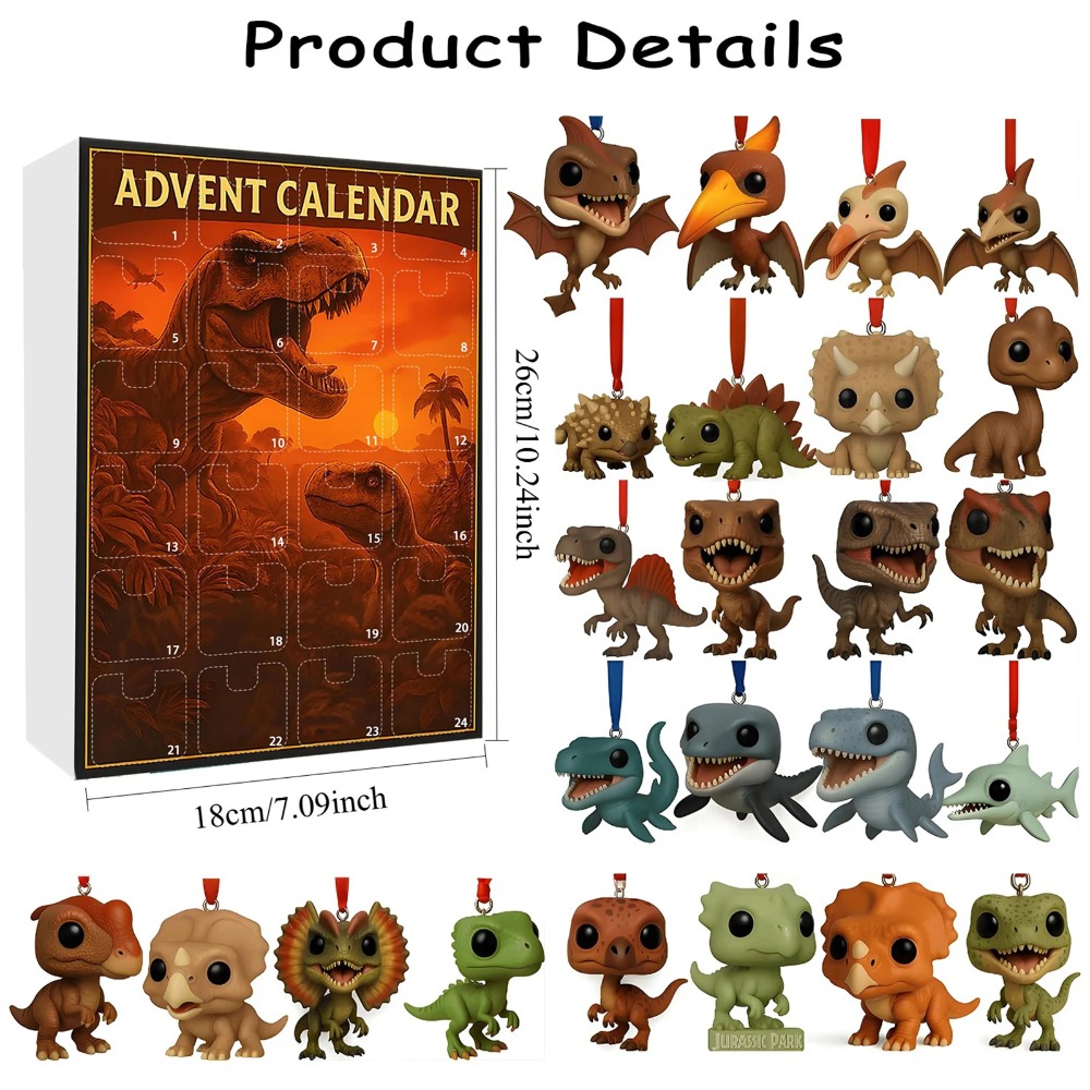 Dinosaur Park Christmas Countd - огляд і ціна Advent Calendar Gift